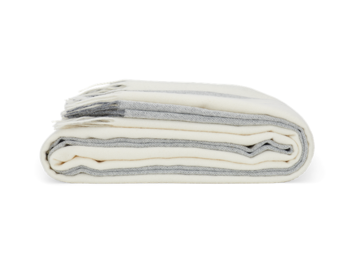 Cley Stripe Throw Pebble_Side