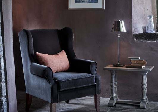 Grace scatter cushion on Dominic armchair