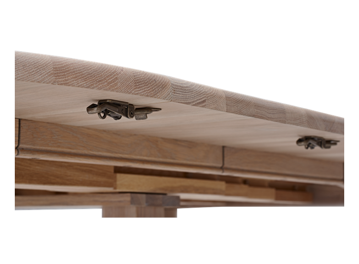 Sheldrake 110-270 Extending Table_Seasoned Oak_Detail 1