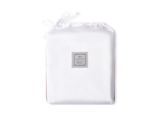 Albertine Duvet Cover Grey Oak King_Front