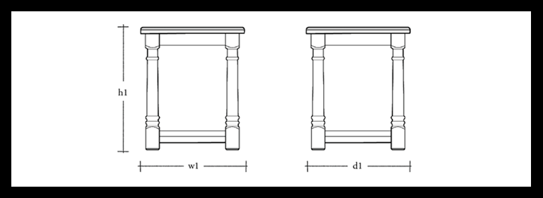 Edinburgh Square Side Table
