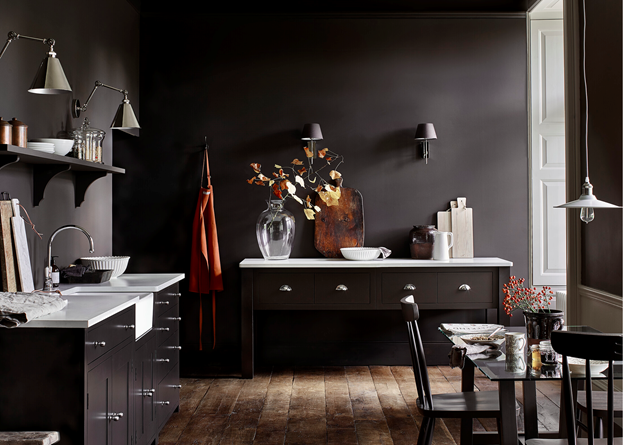Suffolk Walnut Kitchen Straight with Hebden