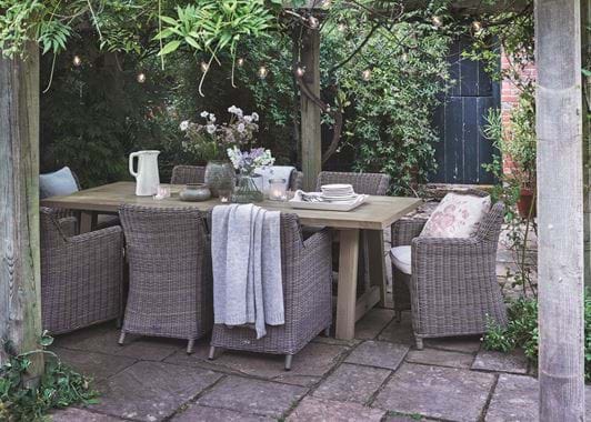 Stanway Teak 8 Seater Carver, Down To Earth Outdoor Furniture