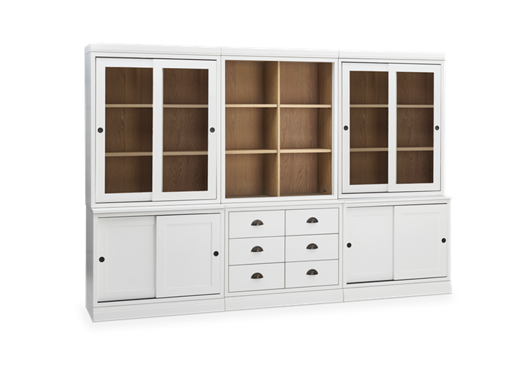 Chawton Low Triple Dresser - Snow