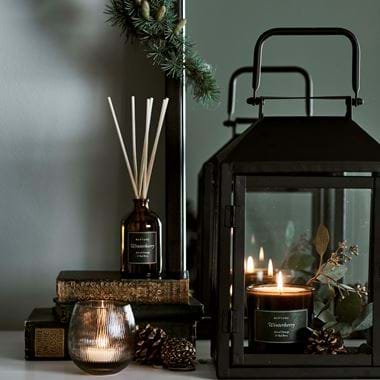 Browning festive candles