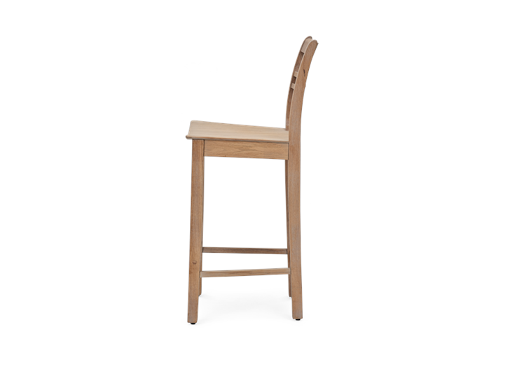 Suffolk Bar Stool_Seasoned Oak_Side