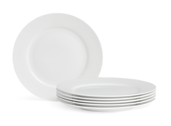 Fenton Side Plate Set of 6 White_Stack