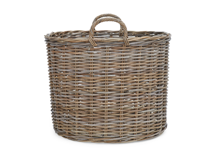 Somerton large round log basket