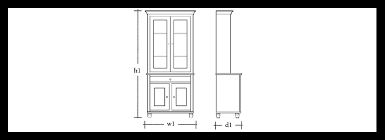 Suffolk 3ft Contemporary Dresser