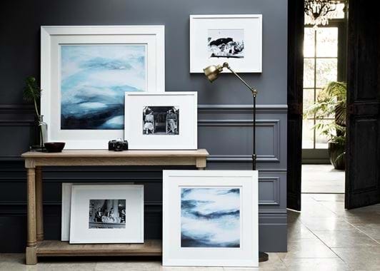 Print gallery hallway