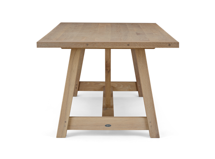 Arundel 245 Rectangular Table_Natural Oak_Side