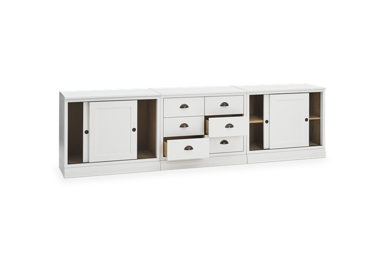 Chawton Triple Sideboard - Snow