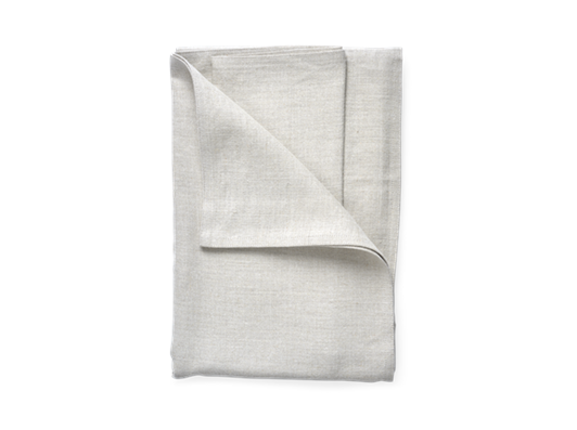 Ardel Linen Bedspread Large Natural_Top Folded