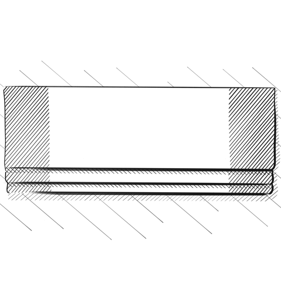 Crosshatch - Blinds Vertical border
