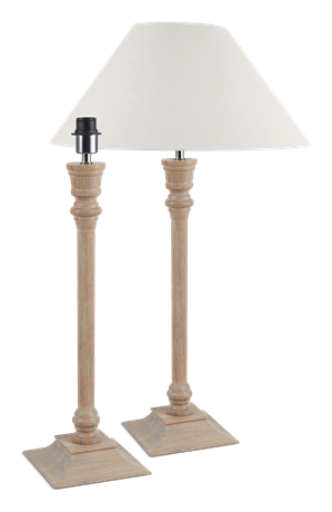 Fairfax Oak Lamp Base & Shade