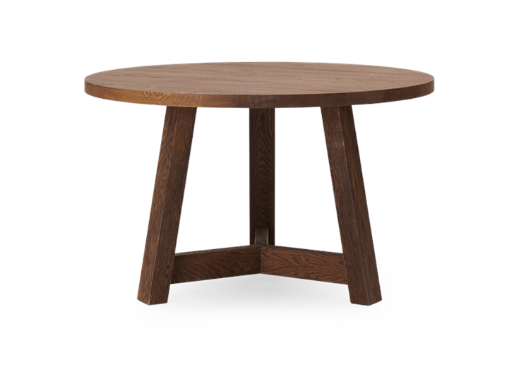 Arundel 120 Round Table Darkened Oak_Front
