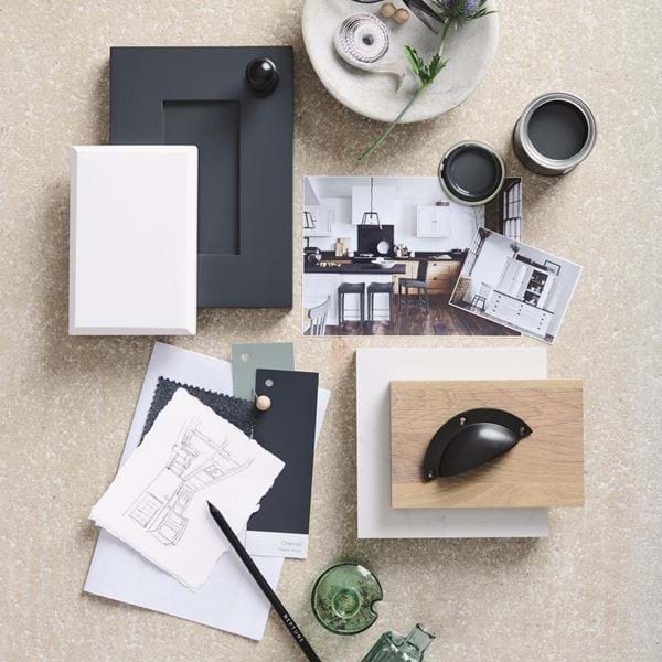 Henley Kitchen Moodboard with Ink Bottles