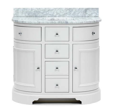 Chichester 960 Undermount Curved Washstand Only-Shell-Shell Front