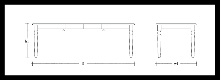 Suffolk Extending Dining Table 230_6_10 seater