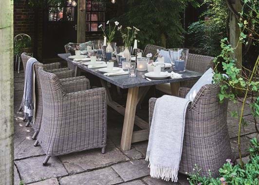 Stanway Bluestone and Stanway Dining chair set