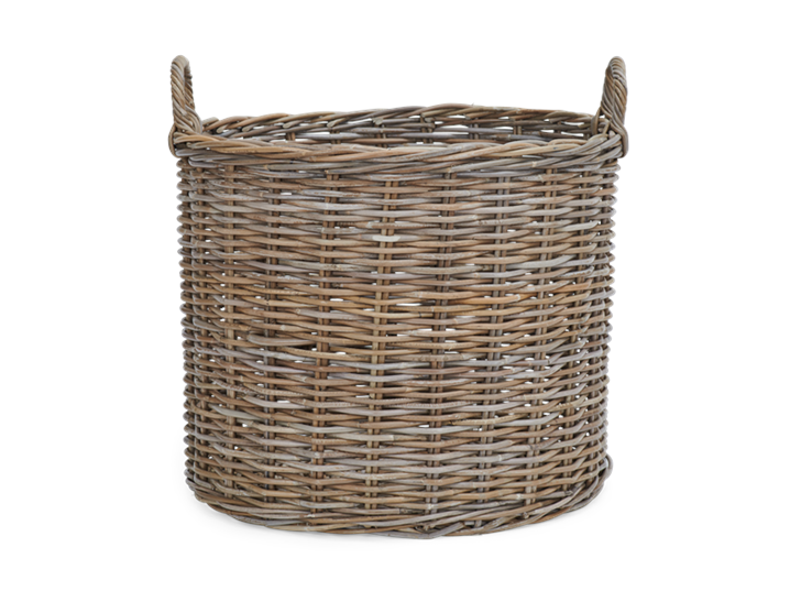 Somerton large round log basket