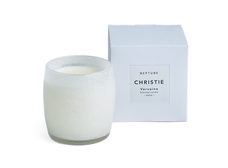 Christie Candle, Verveine Scented - Snow box
