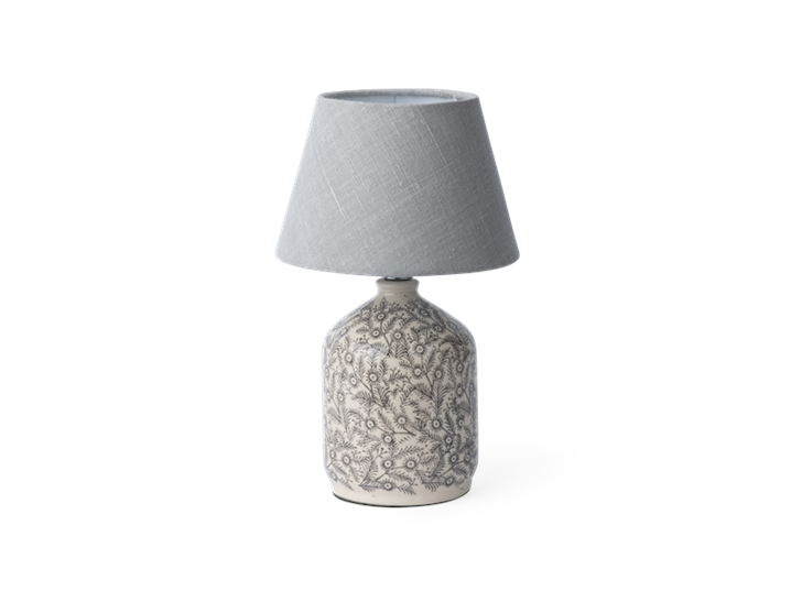 Olney Small Lampbase, Walnut with Henry 7.5 Shade, Harry Cloud, off copy