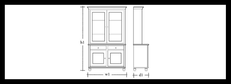 Suffolk 4ft Contemporary Dresser