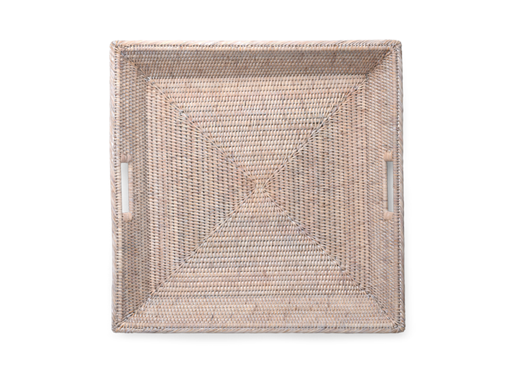 Ashcroft Square Tray Medium Silver Reed_Top