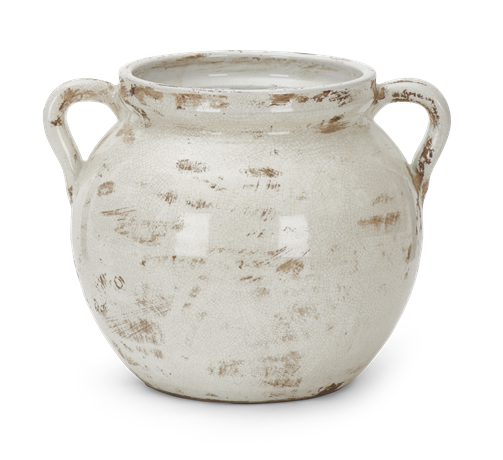 Haybrook Round Vase Snow_Front