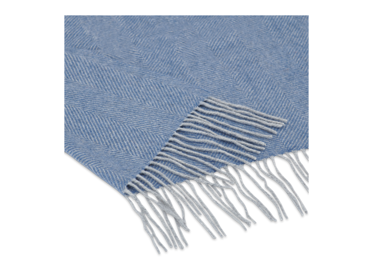 Westmeath Herringbone Throw Denim_thickness Detail