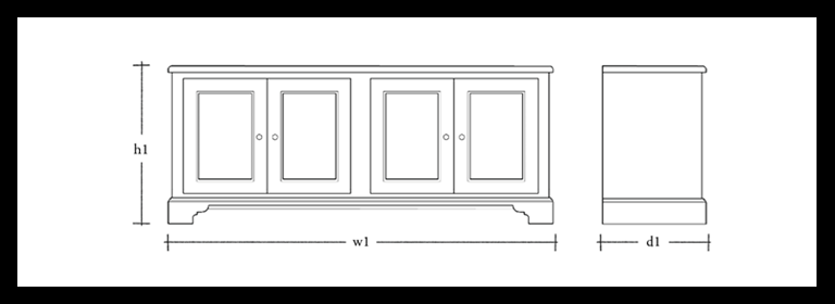 Chichester 6ft Bookcase base