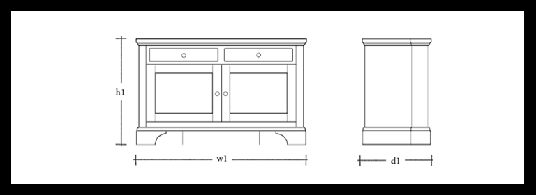 Henley TV Corner Cabinet 4ft