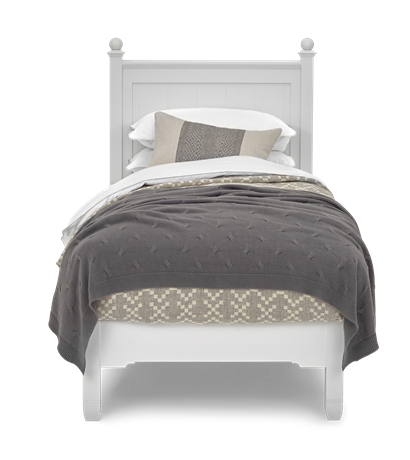 Chichester Single Shell Solid Painted Headboard Styled Front