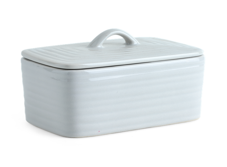 Lewes Butter Dish Grey_3Quarter Lid