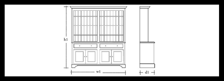 Chichester 6ft Open Rack Dresser
