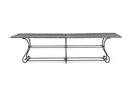 Cheltenham 280 Rectangular Table_Metal & Granite_Garden Furniture