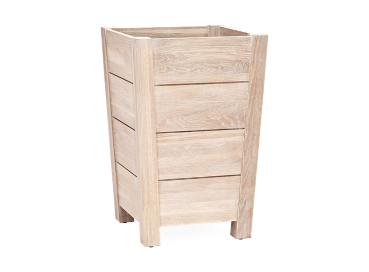 Bibury 70 Tall Planter_Oak_3Quarter