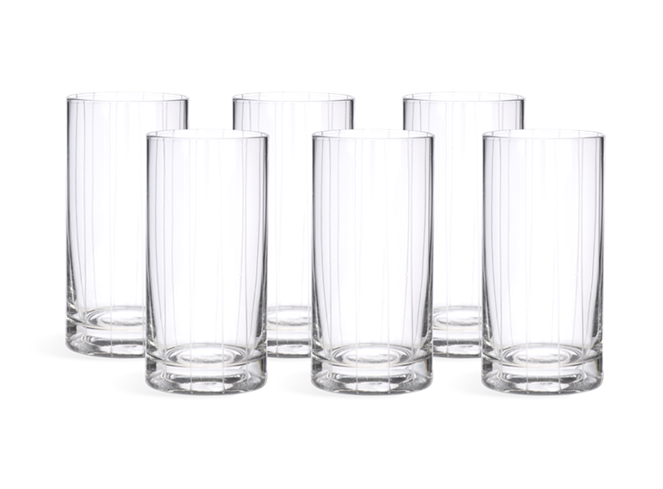 Mayfair High Ball Glasses, Set of 6