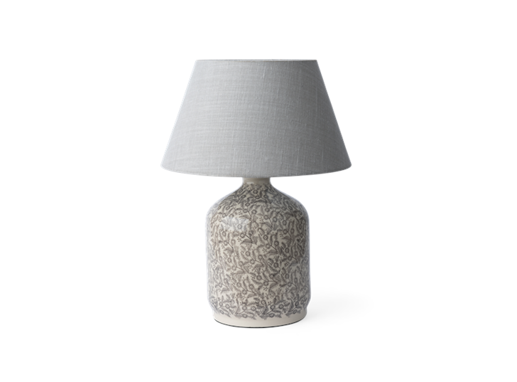 Olney Large Lampbase, Walnut with Henry 7.5 Shade, Harry Cloud, off copy