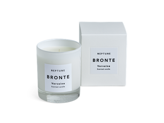 Bronte Verveine Scented Candle, White Box