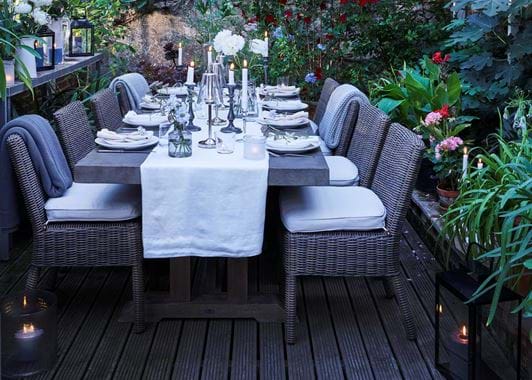 Hove 8-seater set with Toulston chairs
