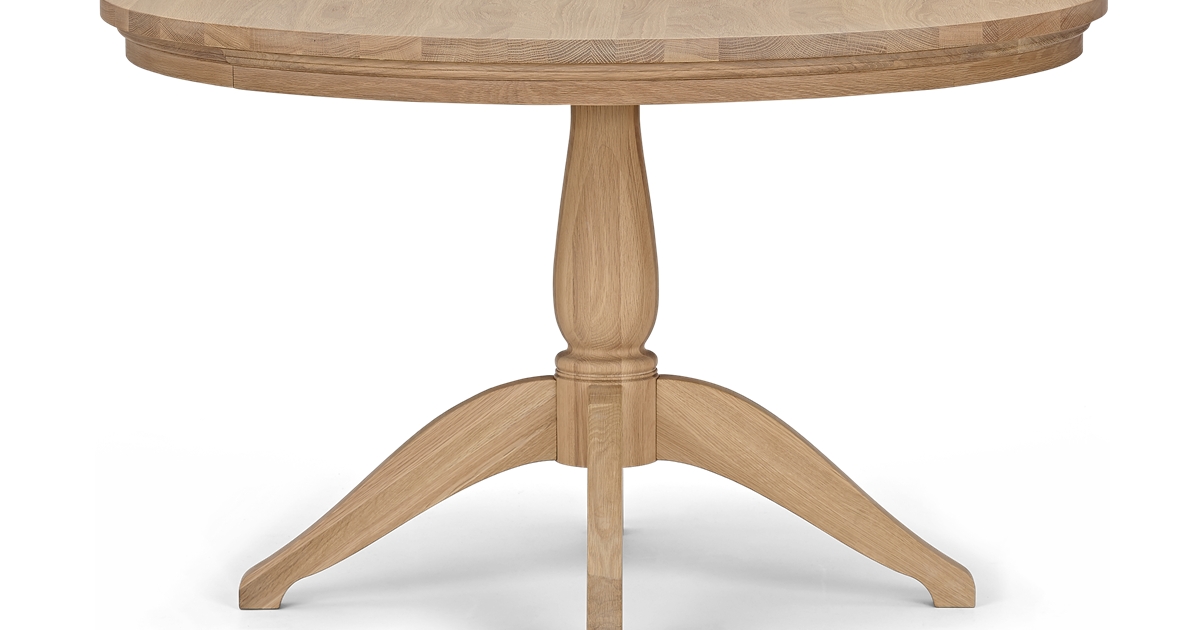 Henley Circular Oak Dining Table Uk, Round Oak Tables Pedestal