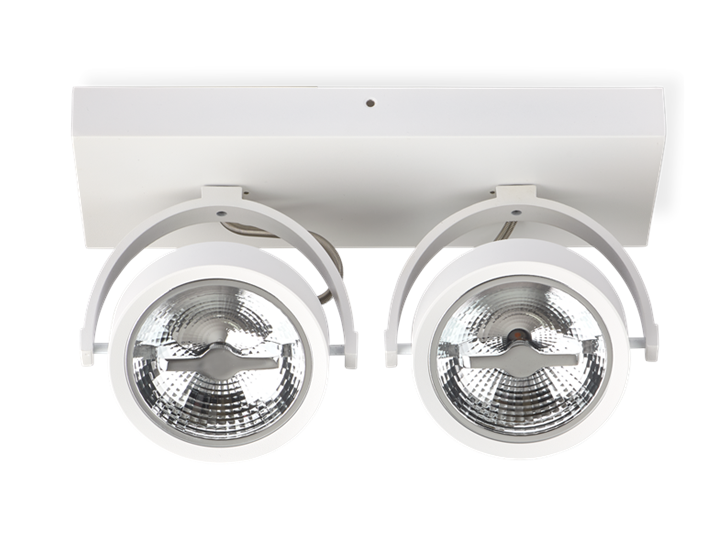 AR111 Surface Mounted Fixture Double White 0