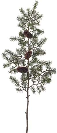 Stems_Pinecone Twig_Green & Brown