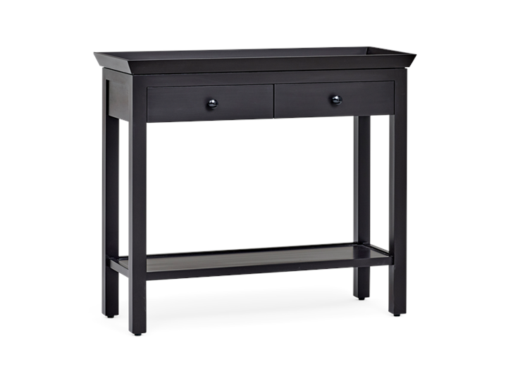 Aldwych small console Warm Black 3quarter