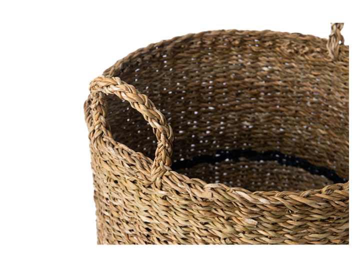 Redford log basket, medium, handle