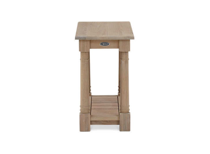 Edinburgh 70 Rectangular Lamp Table Oak Side