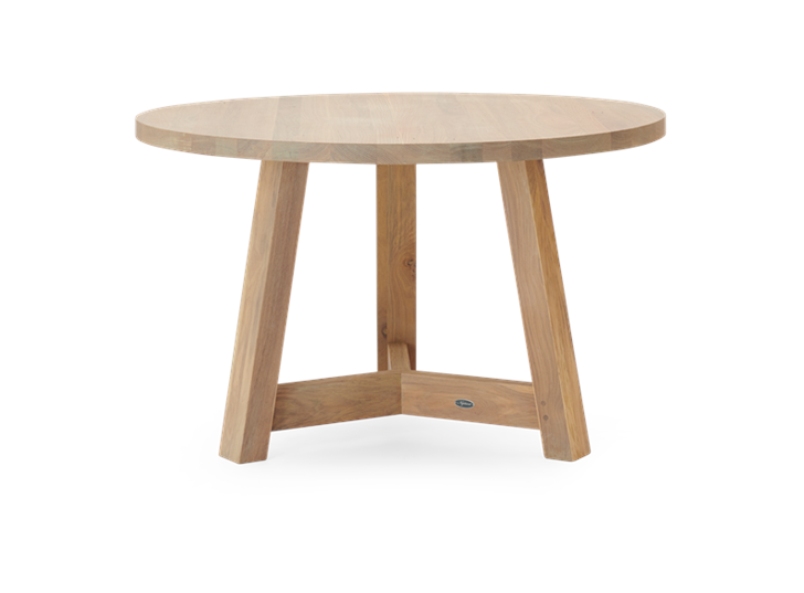 Arundel 120 Round Table Natural Oak_Side