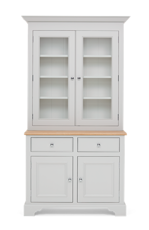 Chichester 3ft6 Glazed Rack Dresser Top Front
